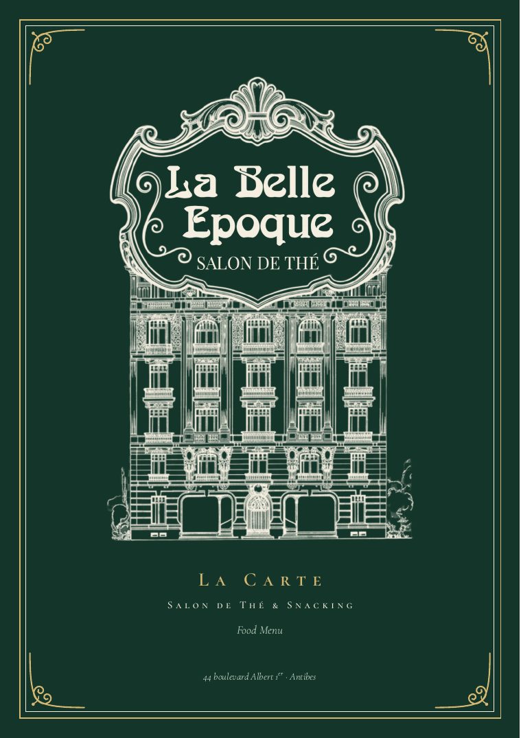 Couverture de la carte des mets