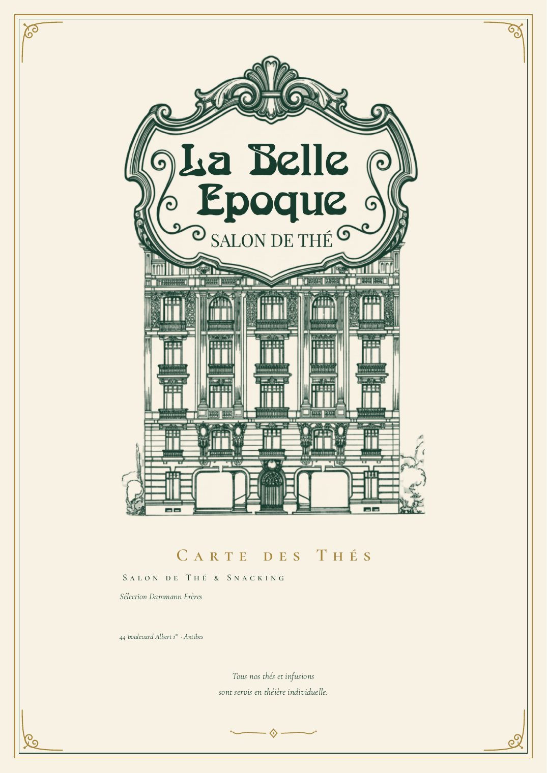 Couverture de la carte des thés